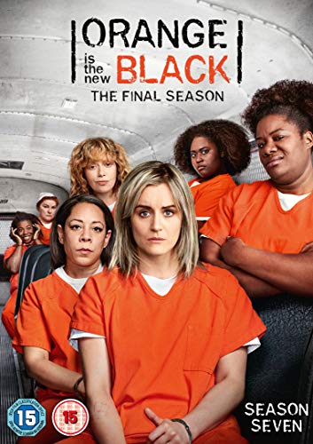 Orange Is The New Black" Season 7 DVD cover with cast members.