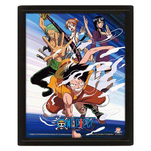 One Piece (Straw Hat Pirates Assault) - Framed