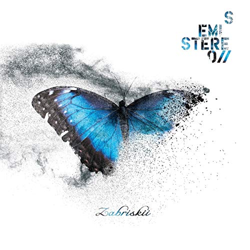 CD cover with a blue butterfly disintegrating into dust particles.