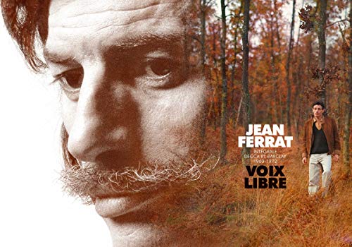 CD cover for Jean Ferrat’s “Integrale 1960-1972” featuring a portrait and forest.