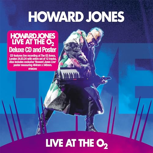 Howard Jones live album cover featuring artist playing a keyboard onstage.