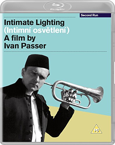 Blu-ray cover for "Intimate Lighting" featuring a man with a trumpet.