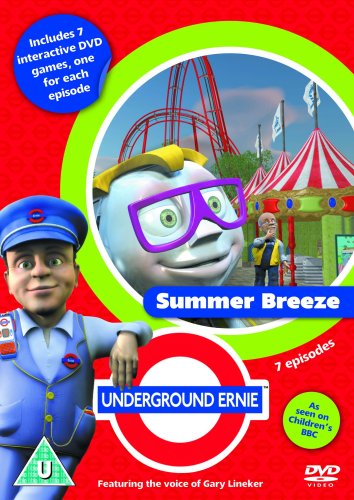 DVD cover for "Underground Ernie - Summer Breeze" featuring cartoon characters.