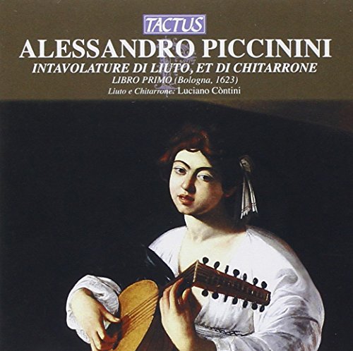 CD cover: portrait of a woman playing a lute, text in Italian.