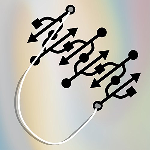 Abstract black lines and circles against a blurred, colorful background.