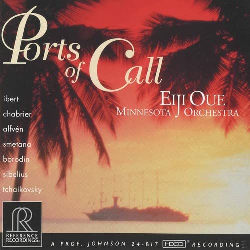CD cover for "Ports of Call" by Eiji Oue and the Minnesota Orchestra.