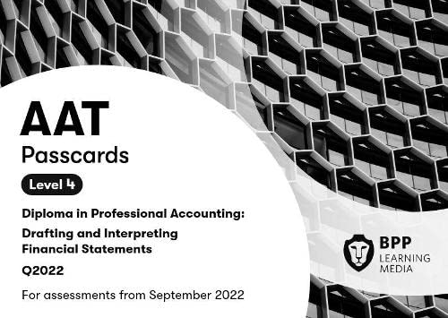 AAT Drafting and Interpreting Financial Statements: Passcards