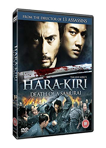 DVD cover for "Hara-kiri: Death Of A Samurai" featuring samurai portraits.