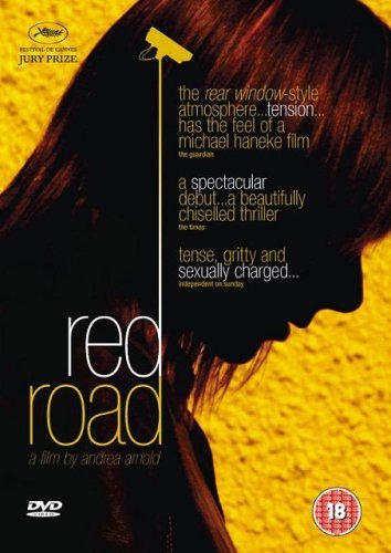 DVD cover for Red Road featuring a silhouette of a woman and security camera.