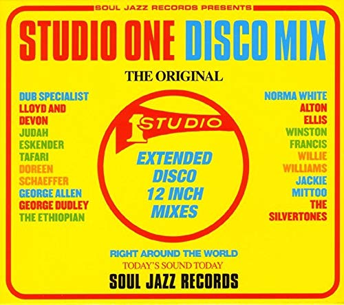 Yellow album cover with red and blue text reading Studio One Disco Mix.