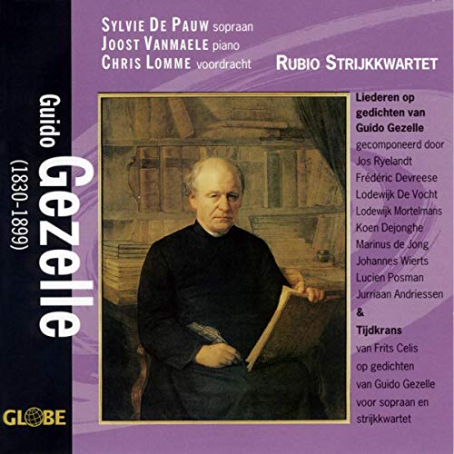 CD cover featuring a portrait of Guido Gezelle and musical credits.