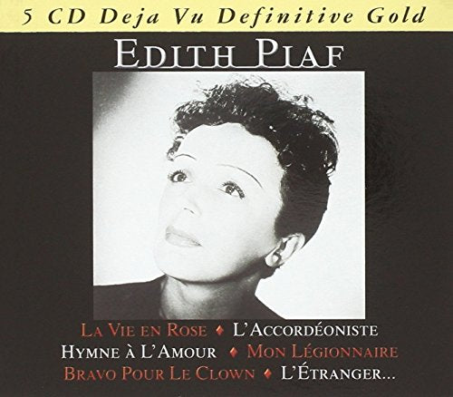 CD cover featuring a black and white portrait of Edith Piaf.