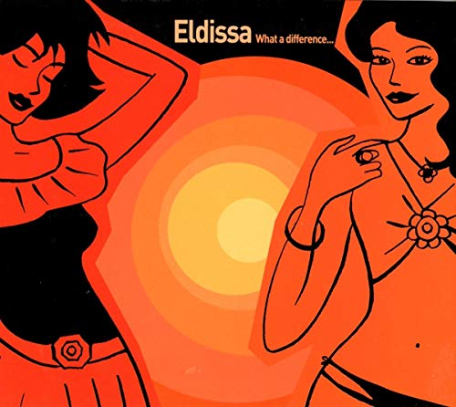 CD cover for Eldissa’s “What A Difference” featuring illustrated women and sun.