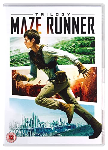 DVD cover for The Maze Runner Trilogy featuring a man running through a landscape.