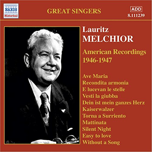 CD cover featuring a portrait of Lauritz Melchior, a classical singer.