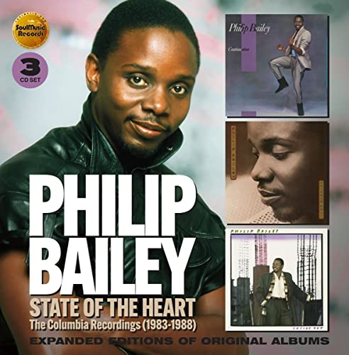 CD cover for Philip Bailey’s “State of the Heart” compilation album, featuring portraits.