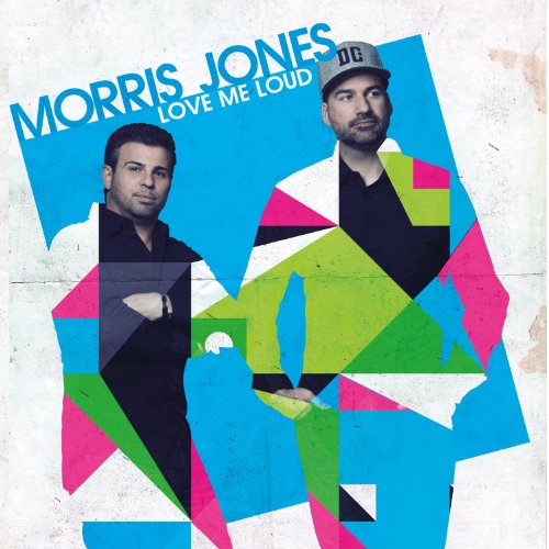 CD cover featuring two men against a colorful, geometric background.