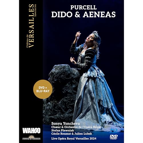 DVD cover for Purcell’s “Dido & Aeneas” opera, featuring a singer.