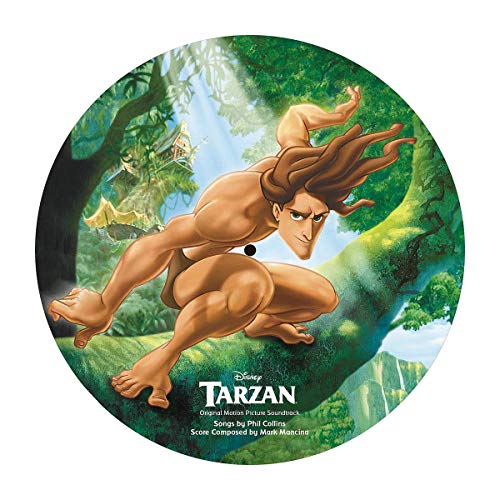 Tarzan vinyl record featuring Disney’s animated Tarzan in a jungle scene.