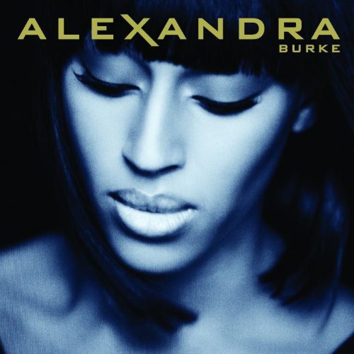 Alexandra Burke album cover, close-up portrait in blue tones.