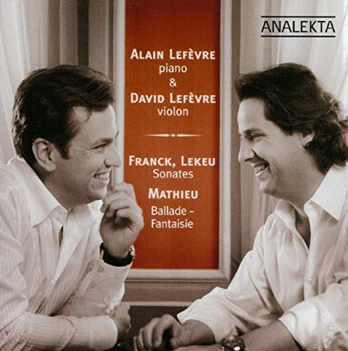 CD cover featuring portraits of two men, Alain and David Lefèvre, with text.