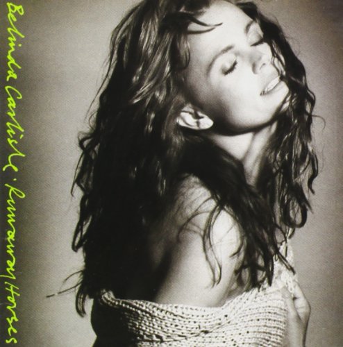 Black and white album cover featuring Belinda Carlisle with closed eyes.