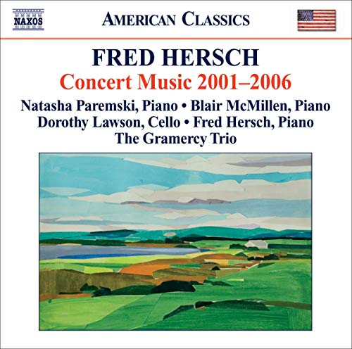 CD cover for Fred Hersch’s “Concert Music 2001-2006” with landscape painting.