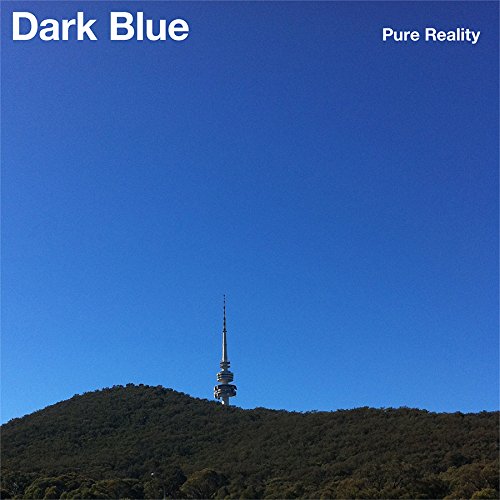Blue album cover with a hill and a tall communications tower.
