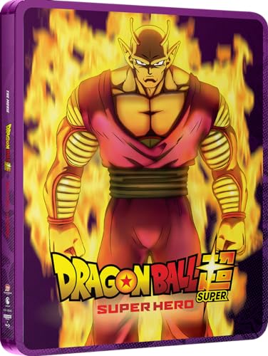 Piccolo stands against a fiery background on a purple Dragon Ball Super Blu-ray case.