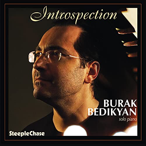 CD cover featuring a portrait of pianist Burak Bedikyan in profile.