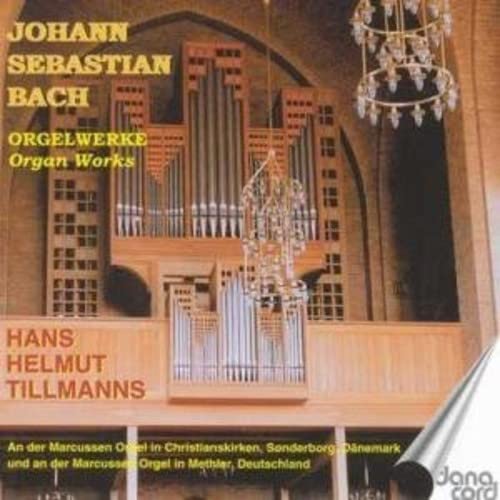 CD cover: organ pipes in a church, text "Johann Sebastian Bach" and artist name.