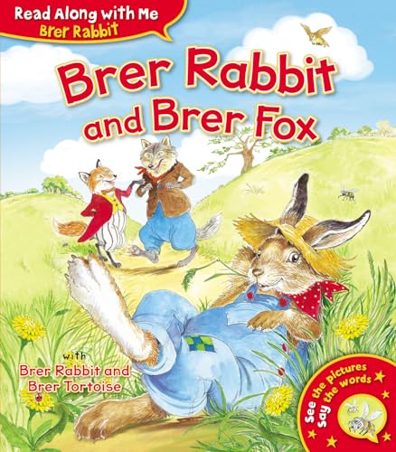 Colorful children's book cover featuring Brer Rabbit and Brer Fox in cartoon illustration.