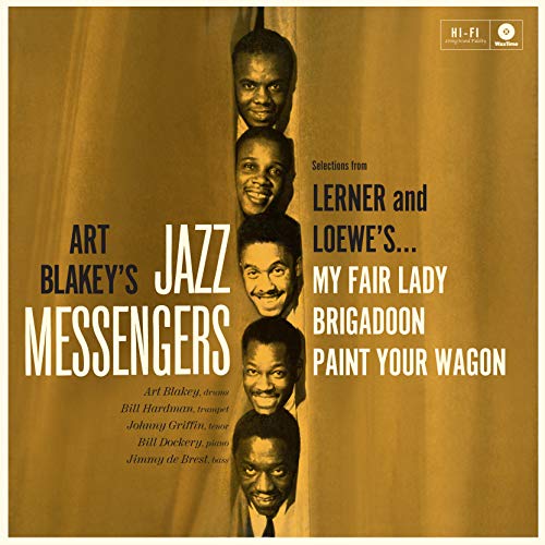 Album cover for Art Blakey & The Jazz Messengers, stacked portraits.