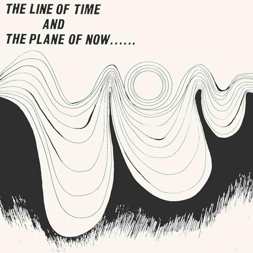 Album cover with abstract black lines on a pale pink background.