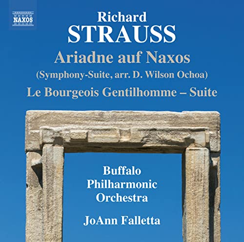 CD cover for Strauss’s Ariadne auf Naxos and Le Bourgeois Gentilhomme.
