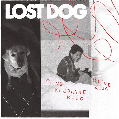 CD cover for "Lost Dog" by Klug,olive, featuring a dog and person.