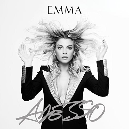 Black and white album cover featuring Emma with flowing hair.