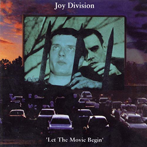 CD cover for Joy Division’s “Let The Movie Begin” with a distorted face.