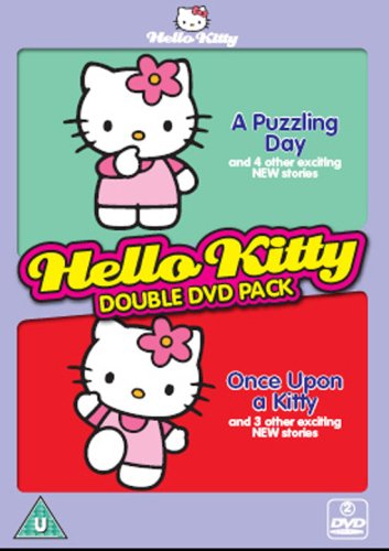 Hello Kitty DVD double pack cover with two cartoon images.
