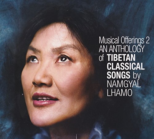 CD cover featuring Namgyal Lhamo, with text about Tibetan classical songs.