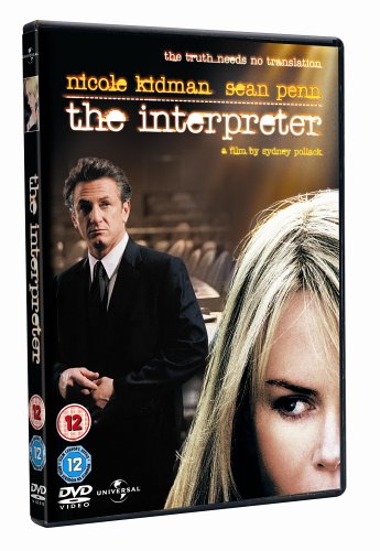 DVD cover for "The Interpreter" featuring Nicole Kidman and Sean Penn.