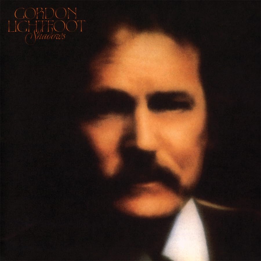 CD cover for Gordon Lightfoot’s “Shadows” album, featuring a portrait.
