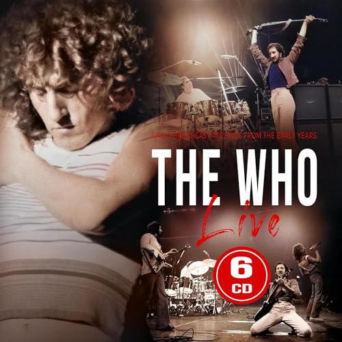 The Who - Live CD cover featuring musicians performing on stage.