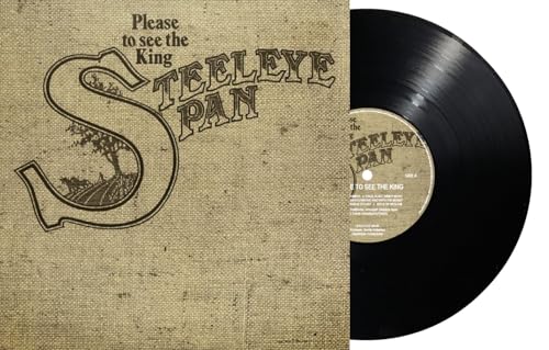 Steeleye Span vinyl record with burlap-textured cover and landscape illustration.