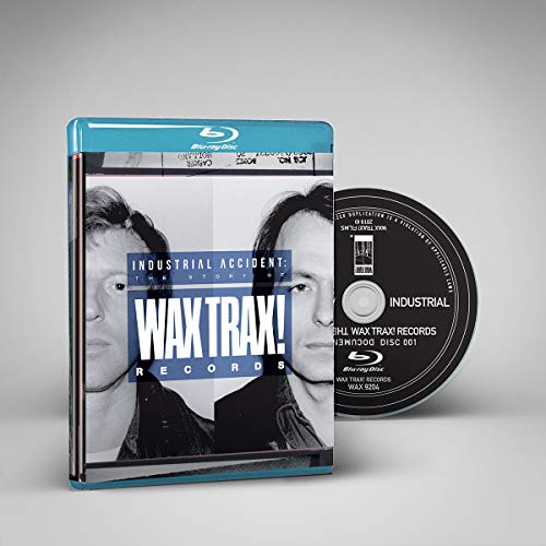 Blu-ray case and disc for the documentary “Industrial Accident: The Story of Wax Trax! Records.”