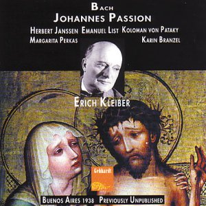 CD cover for Bach’s St John’s Passion conducted by Erich Kleiber.