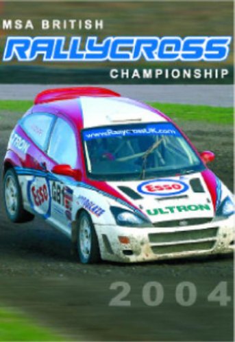 DVD cover for 2004 British Rallycross Championship, featuring a pink rally car.