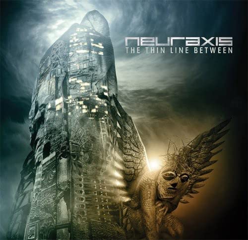 CD cover: a crumbling tower and winged face against stormy skies.