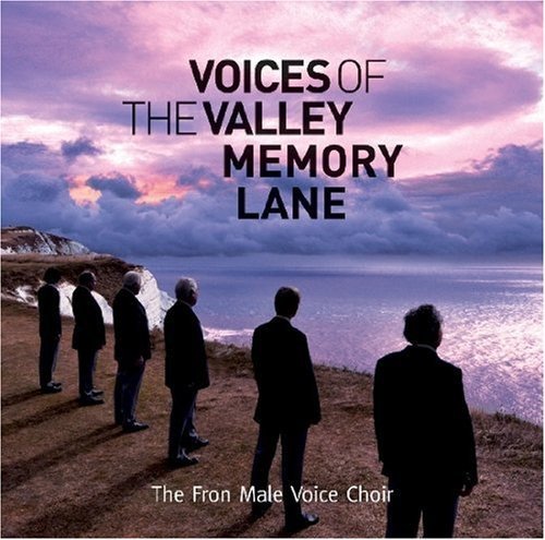 CD cover: male choir silhouetted against a coastal sunset landscape.