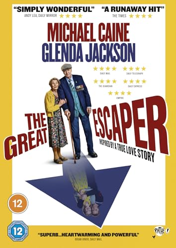 DVD cover for “The Great Escaper” starring Michael Caine and Glenda Jackson.
